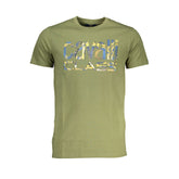 Cavalli Class Green Cotton T-Shirt -   -  Cavalli Class.